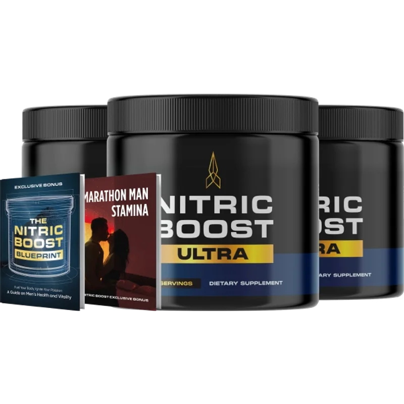 Nitric Boost Ultra Natural Men's Wellness Formula — 3 Bottle / 90 Day Pack
